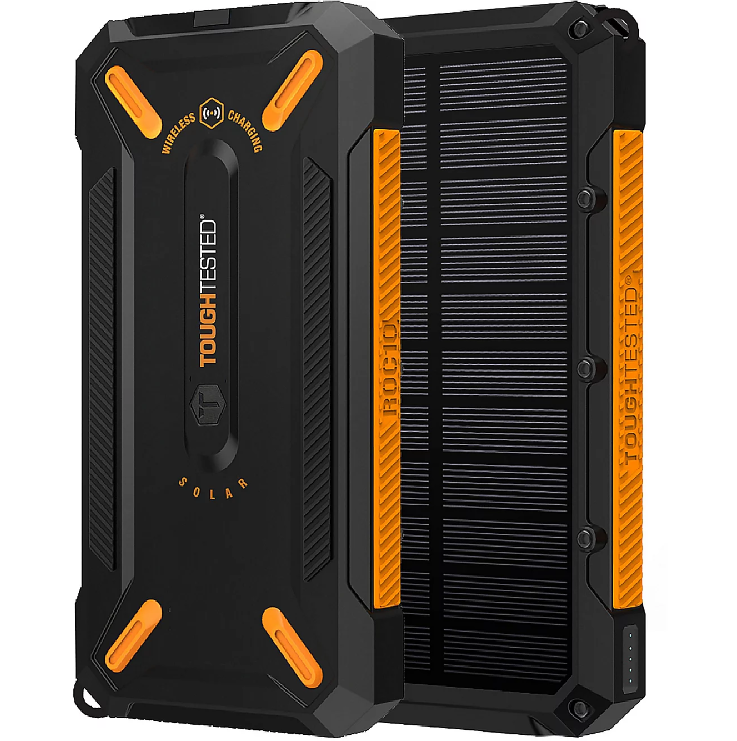 BLAVOR 10,000mAh Solar Power Bank with 20W USB-C Fast Charging, PN-W05