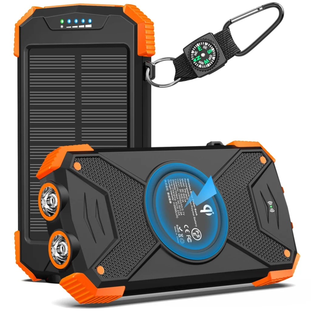 BLAVOR 10,000mAh Solar Power Bank, PN-W05